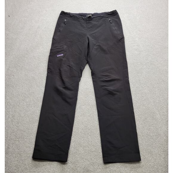 Patagonia Simple Guide Pants Women’s Medium Black Faded Hiking Climbing - Picture 1 of 9